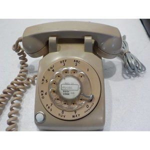 Rare Vintage 1974 Stromberg Carlson Western Bell Rotary Desk Phone SC500-D Beige